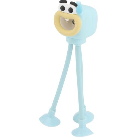 Lampe de bureau pieuvre amusante en forme flexible avec ventouse, pour chambre, salle de bain, salon, bleue (1/5)