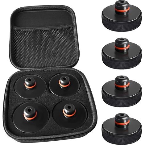 Sollbry Coussinet de Levage pour Tesla Model 3/S/X/Y, 4 Coussins avec Un étui de Rangement, Accessoires pour Les véhicules Tesla (1/5)