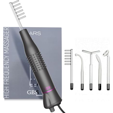 Dars Appareil Haute Fréquence 5 en 1 pour les Cheveux et le Visage avec 5 Électrodes en Verre Néon et Argon, Darsonval, Traitement de l'Acné et Réduction des Rides (1/5)