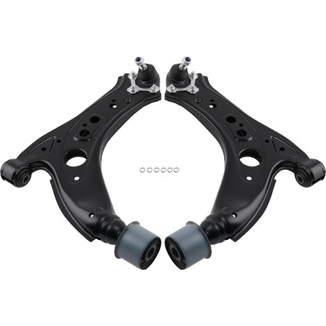 2X QUERLENKER DREIECKSLENKER +TRAGGELENK VORDERACHSE UNTEN FOR VW FOX POLO SKODA (1/5)