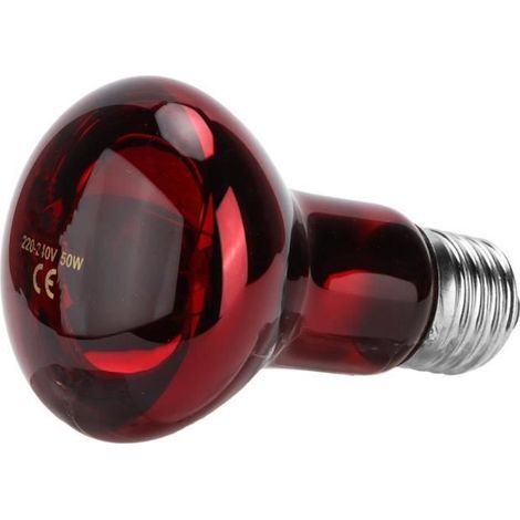 Sonew lampe chauffante UVA Lampe chauffante infrarouge pour reptiles Ampoule chauffante UVA infrarouge avec douille nickelée pour (1/4)