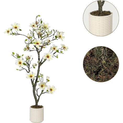 Arbre Magnolia Artificiel, Branches Réglables, Zéro Entretien, 60IN (1/2)