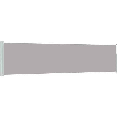 Toldo lateral retráctil de jardín gris 117x514 cm vidaXL (1/5)