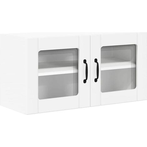 Meuble Haut De Cuisine - Armoire de cuisine Blanc 80 x 31 x 40 cm Bois d'ingénierie fr31787 (1/5)