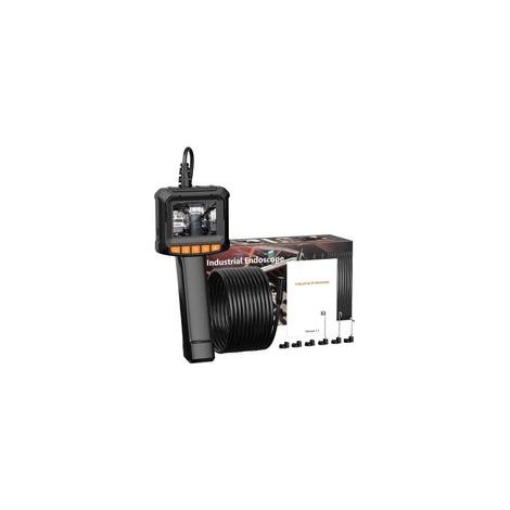 Endoskopkamera, 1080P HD-Endoskop mit 2-fachem Zoom, IP67 wasserdichte 2,4-Zoll-IPS-Rohrinspektionskamera, 5 m langes, halbstarres Kabel, 8 einstellbare LEDs, Gadgets für Männer (1/5)