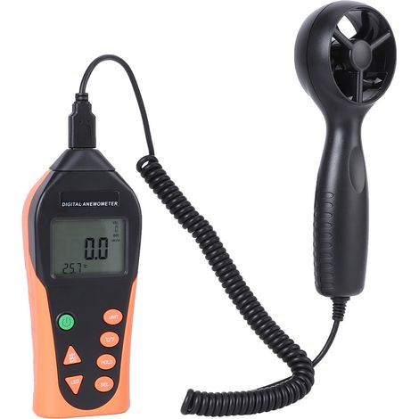 816B Digitales Anemometer, tragbares Windgeschwindigkeitsmessgerät mit hintergrundbeleuchtetem LCD-Display (1/5)