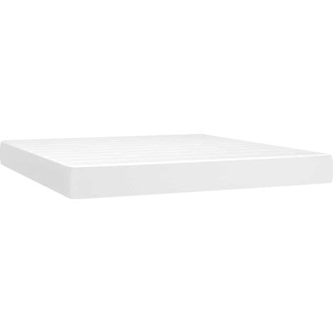 Maison Exclusive - Materasso a Molle Insacchettate Rigidità Media Bianco 160x200x20 cm in Similpelle (1/5)