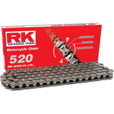 CATENA DI TRASMISSIONE RK 520-110 CON CLIP (CL) INCLUSA COLORE STANDARD (CAPACITÀ: FINO A 250 CCM) (29,4 KN)