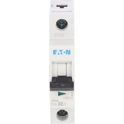 Interruttore automatico 1P D 2A 6kA AC PL6-D2/1 286540