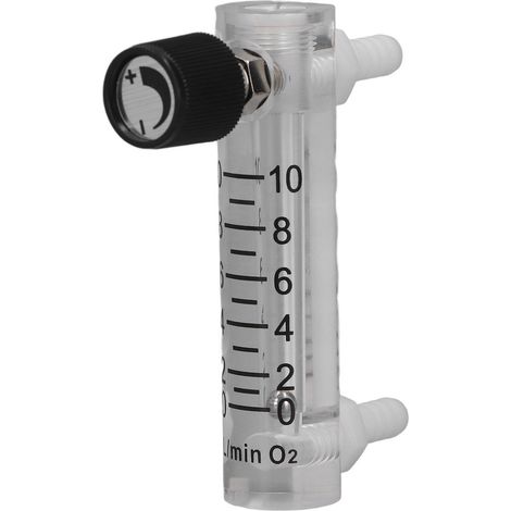 Débitmètre à panneau 0-10 LPM, testeur de débitmètre de gaz en acrylique pour la mesure et le contrôle