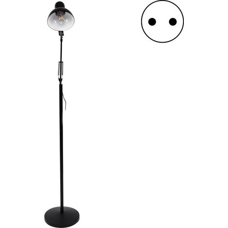 Lampadaire en métal avec bras oscillant flexible réglable sur pied pour maison, chambre à coucher, bureau, salle d'étudeEU 220 V E27 (1/5)