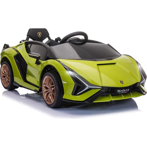 Macchina Elettrica per Bambini 12V con Licenza Lamborghini Sian FKP 37 Verde (1/5)