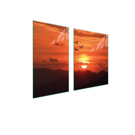 Assiette en verre et planche à découper 100x52 soleil (1/5)