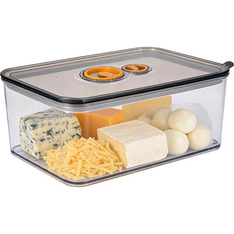 Boîte Fromage Frigo 1650 ml avec Couvercle et Indicateur de Date (1/5)
