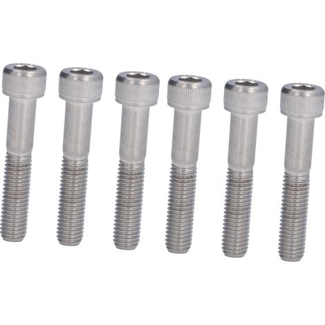 Lot de 10 vis à tête cylindrique à six pans creux en acier inox A2-70 pour machines industrielles M10x60 (1/5)