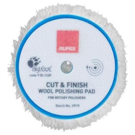 Tampon de polissage - Laine - 150mm diamètre - Pour polisseuse rotative - Cute & Finish - Rupes (1/3)