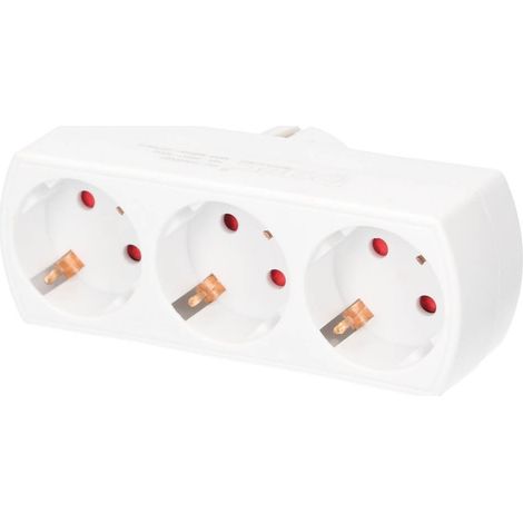 GSC 103000003  Conector con triple salida 3680W 16A (1/4)