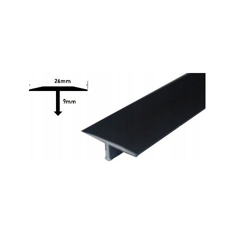 Striscia A56 anodo nero 100cm