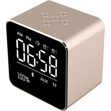 Réveil numérique à lumière LED, Mini Cube Minimaliste avec Date (1/5)