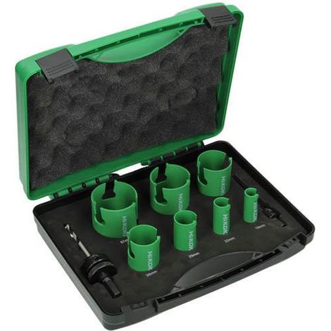 Coffret plomber 7 scies trépan Ø19 à 57mm carbure HIKOKI 754251