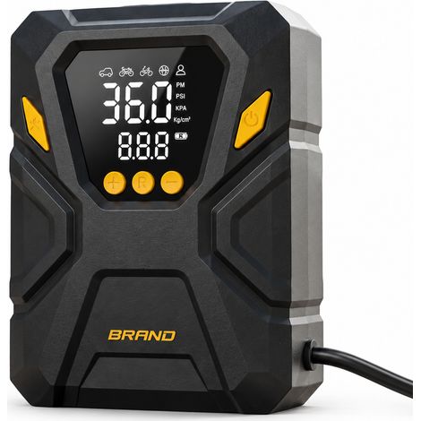 Compresseur pneus voiture 12V portable écran digital cylindre 22mm (1/5)