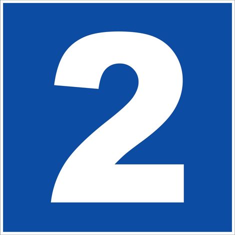 N°2 - 200x200mm - Rigide Bleu - 4220673