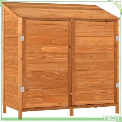 Remise de jardin - FAFEICY - 152185 - Bois de sapin massif - Marron - 102 x 52 x 112 cm (1/5)