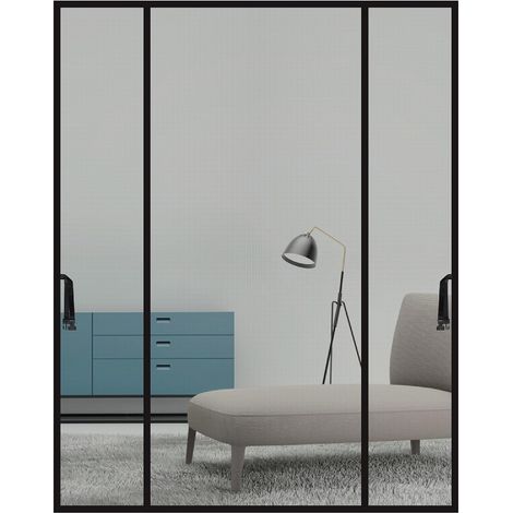 Moustiquaire Magnétique 180x222cm - Aimantée Double Ouverture Latérale, Fermeture Automatique - Rideau pour Entrée, Balcon, Fenêtre (1/5)