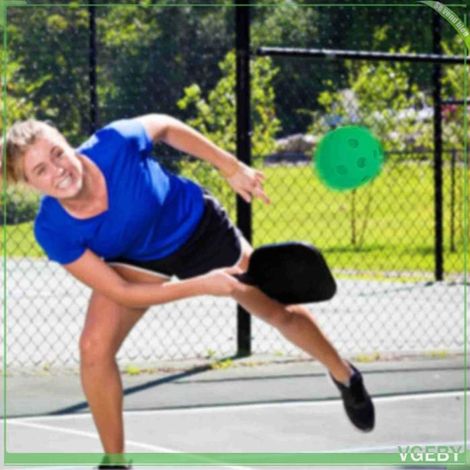 Balles de pickleball d'intérieur - FAFEICY - Pack 12 - 26 trous - PP durable - Ø72 mm (1/5)