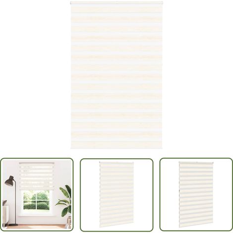 vidaXL Zebrarollo Marmorbeige 150x230cm Stoffbreite 145,9 cm Polyester (1/5)