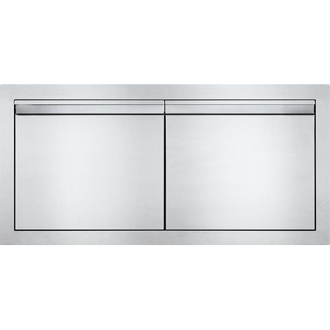 Double porte XXL encastrable pour cuisine extérieure - 100,5 x 50cm (1/2)