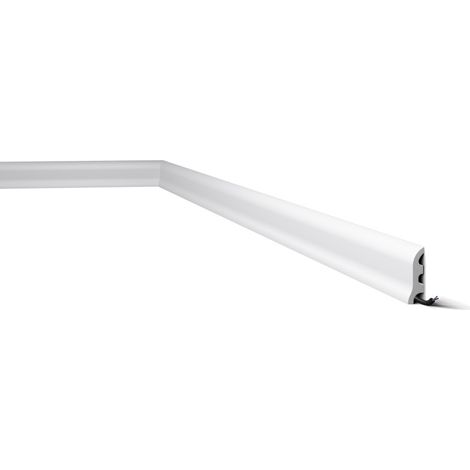 C4 DECOFLAIR Plinthe Polystyrène HD 55 x 17 x 2000 - 1 pièce (1/4)