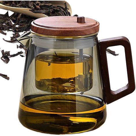 Thé à thé, théière en verre transparent,Théière en verre de