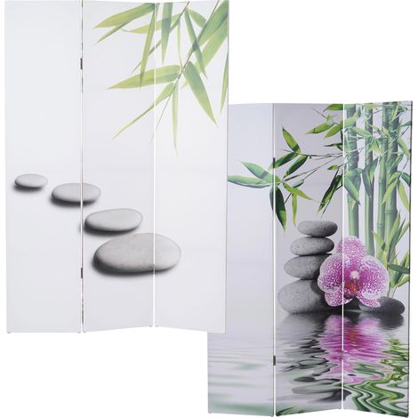 Foto-Paravent Bagheria, Paravent Raumteiler Spanische Wand Kho Samui MVG-zertifiziert 180x120cm