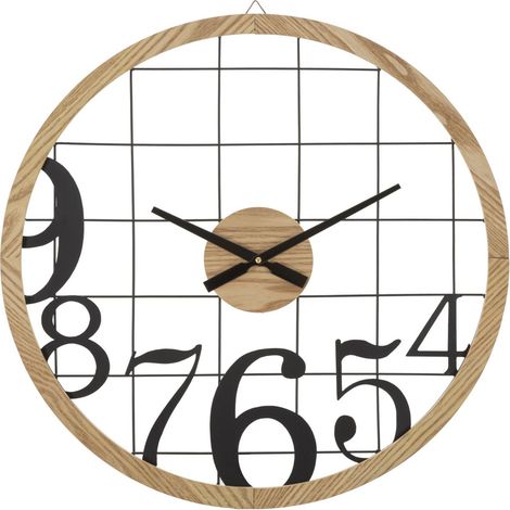 Orologio da parete Numbers in ferro nero con grandi numeri