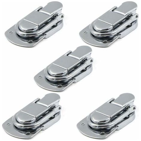 QORVA-Serrure à charnière à fermeture à levier, 5 pièces, pour coffrets cadeaux, coffrets cadeaux, tiroirs, armoires, kits médicaux, boîtes à outils