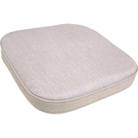 Taupe Luxury D Pad Seat Cushion - L41 x W38 x D6 cm