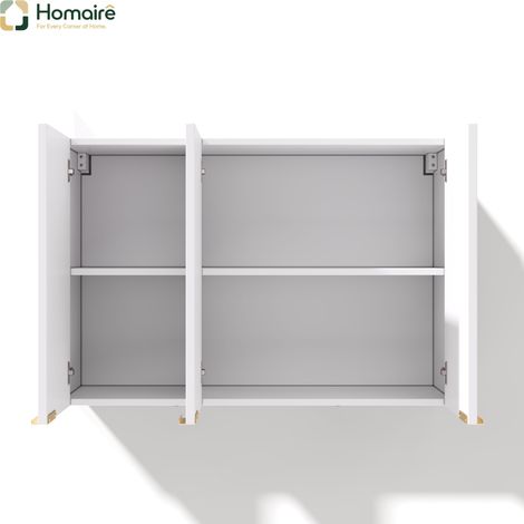 Buffet blanc avec rangement en mdf 90 x 29 x 60 cm HOMAIRE (1/5)