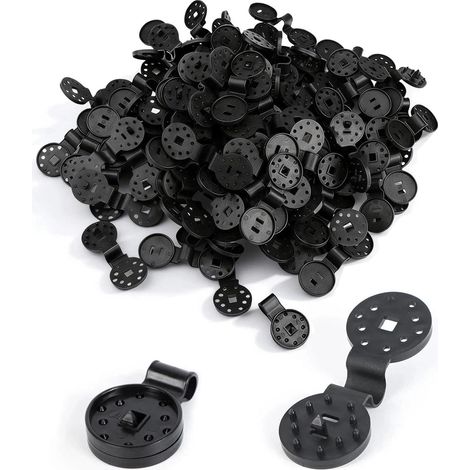 Lot de 100 Clips en Plastique avec œillet pour Corde de Maximum 8mm (1/5)