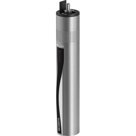 Stylo de test à fibre optique rechargeable 5 km, pointeur laser rouge, localisateur visuel de défauts pour test de cable à fibre optique, gris (1/4)