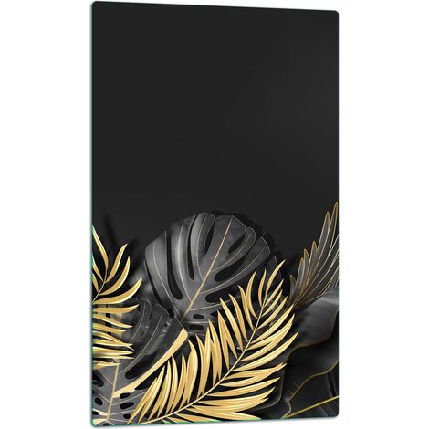 TAGLIERE IN VETRO 30x52 CON MOTIVO FIORI (1/5)