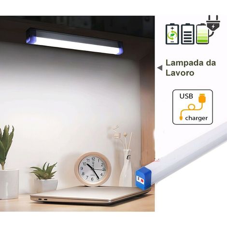 32 CM LED-NOTFALLLAMPE MIT MAGNETISCHEM, ÜBER USB AUFLADBAREM, TRAGBAREM ARBEITSGERÄT