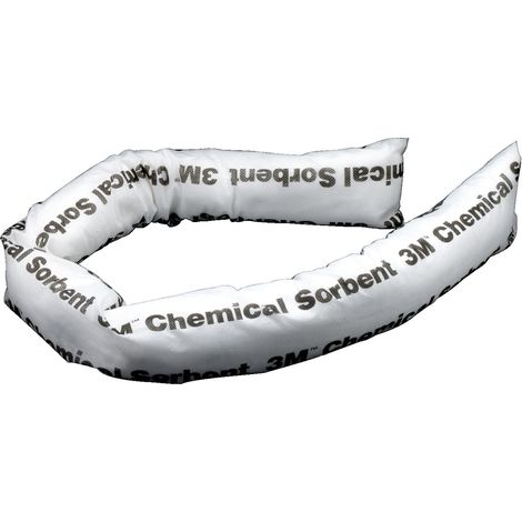 Boudin Absorbant Produit chimique 3M, 12 par paquet , capacité d'absorption: 42 L, Sorbant ( Prix pour Lot de 12 )