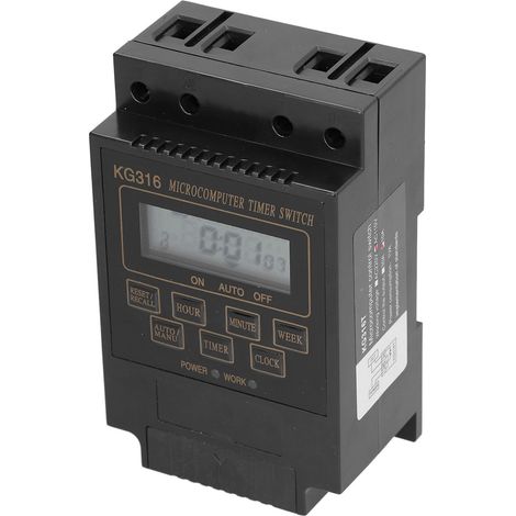 Interrupteur Minuterie 110V Kg316t Contrôleur Automatique 10A pour Éclairage Extérieur