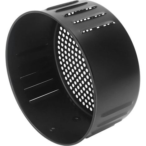 Panier de rechange pour friteuse en acier inoxydable antiadhésif, réutilisable et universel, pour frire, cuire au four et griller, noir, 2,6 L (1/5)