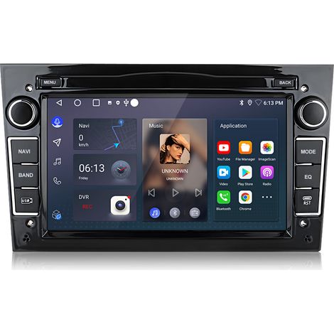 Autoradio Android 14 Pour Opel Astra H Corsa C/D Vectra C Zafira CarPlay 2+64 Go (1/5)