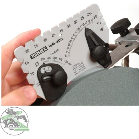 Tormek – Positionneur d'winkel fur scharfen WM-200 – Einstellung von 10° a 75° – Kompatibel schleifscheiben 150-250 mm – Befestigung magnetique (1/2)