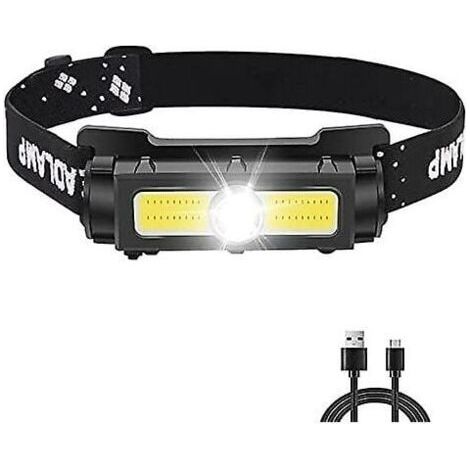 Lampe Frontale Puissante 1000 Lumens,Lampe Frontale LED Rechargeable avec Lumire Rouge Blanche et Aimant Amovible Torche Frontale 7 modes pour la Course, le Camping, la Pche [Classe nergtique A+++