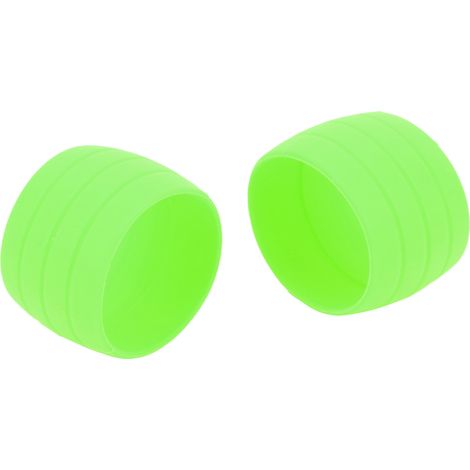 Anneaux de fixation élastiques en silicone pour sangle de guidon de vélo, bouchons antidérapants, boucles de sangle pour ruban de guidon de vélo de route (vert) (1/5)