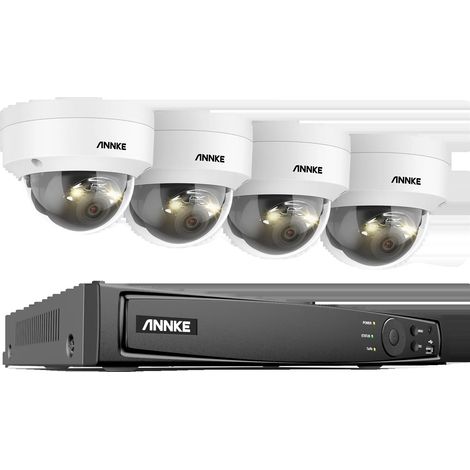 Système de Caméra de Sécurité, 8 Canaux, Résolution 4K, 8CH 4Pcs Caméra-p, 4T-c (1/2)